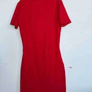Naked Wardrobe Vibrant Red Mini Dress